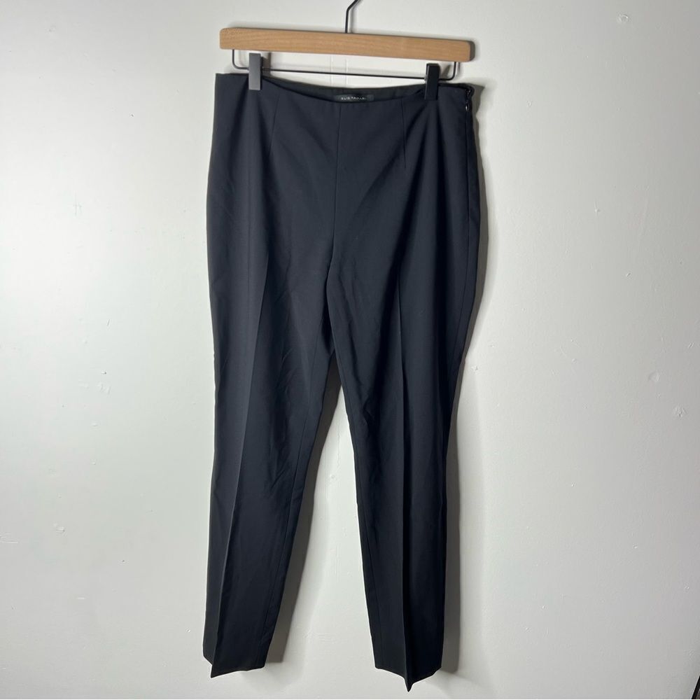Elie Tahari Black Dress Pants Straight-Leg Professional